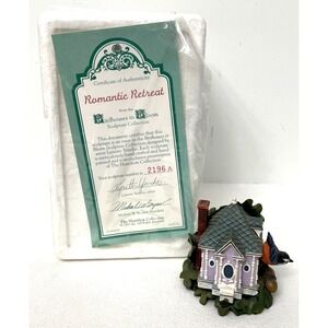 Vtg Romantic Retreat Birdhouses in Bloom Figurine Hamilton Collection 1997